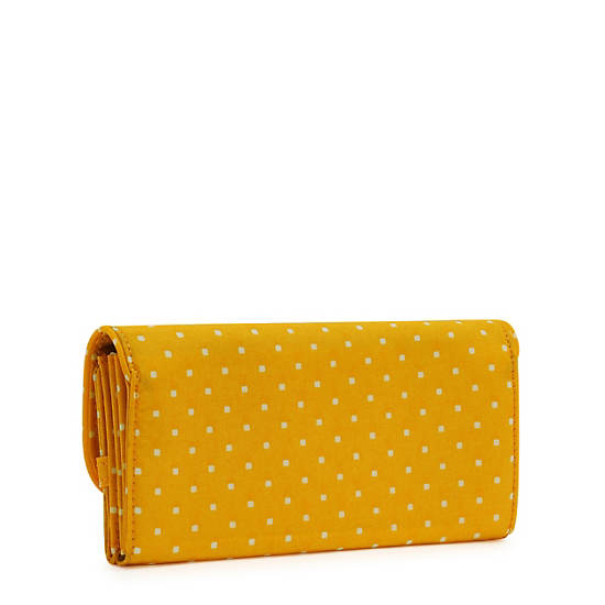 Kipling Money Land Printed Snap Wallet Kézitáska Sárga | HU 1285DF